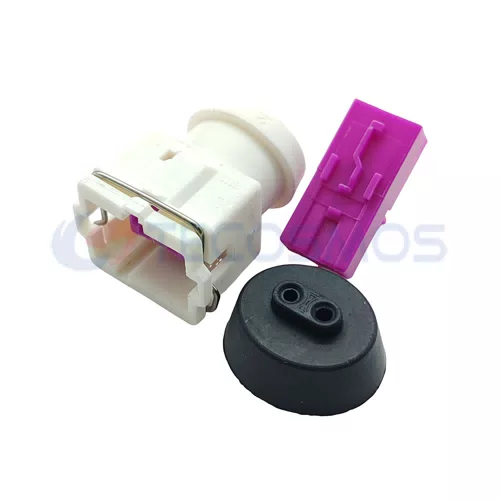 2-Pin Female 144473-8 Waterproof Wire Harness for Car Horn Nozzle Sensor Plug with ABS and Nylon Housing Copper Contacts - image 3